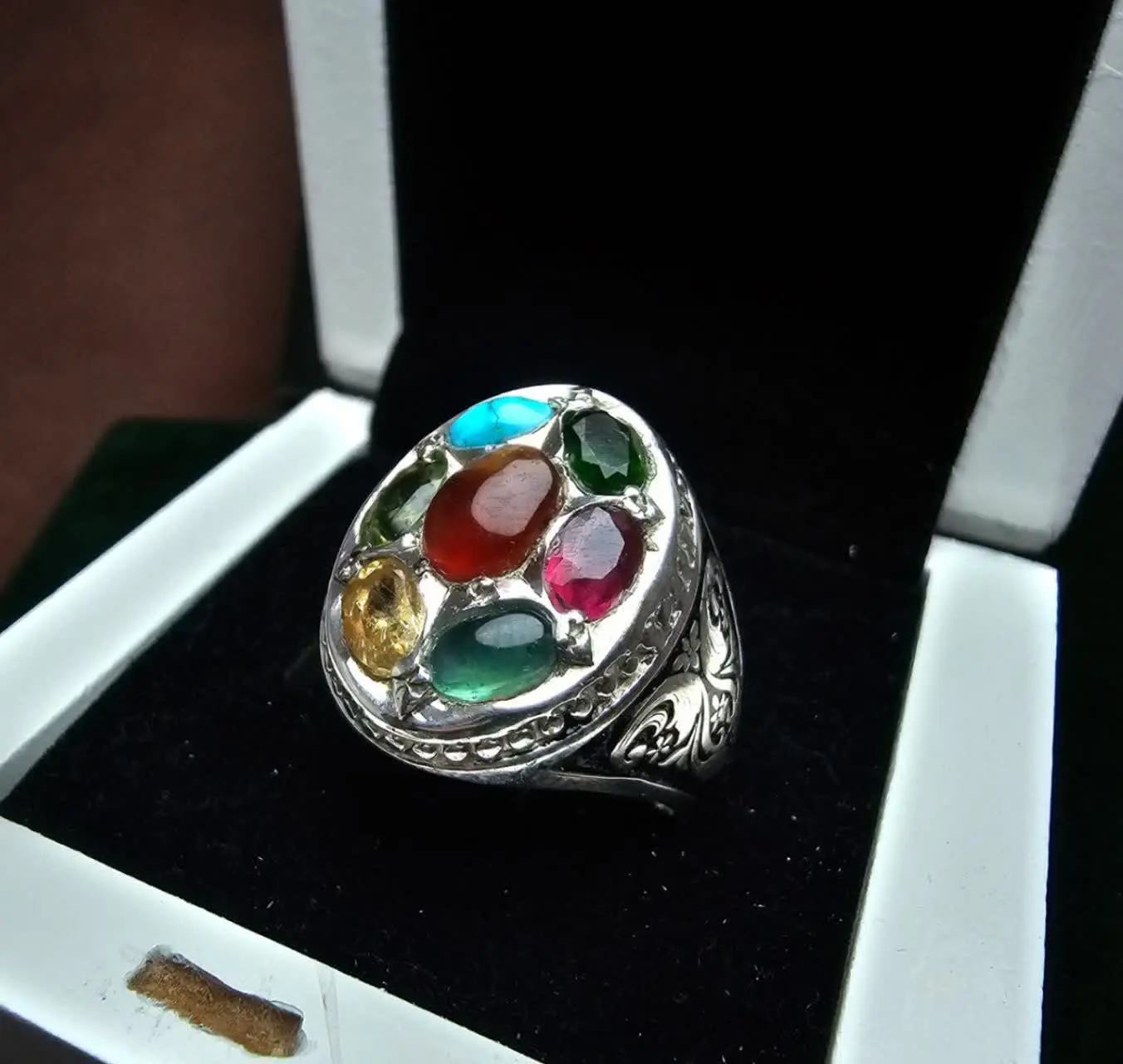 💎انگشتر ۷ جواهر سنگ اصلی