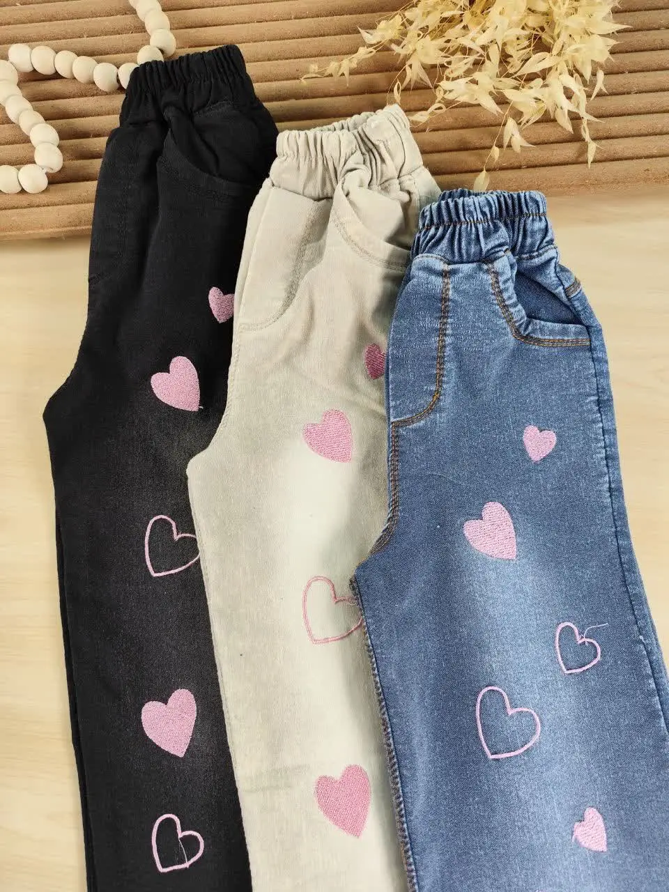 شلوار قلب صورتی