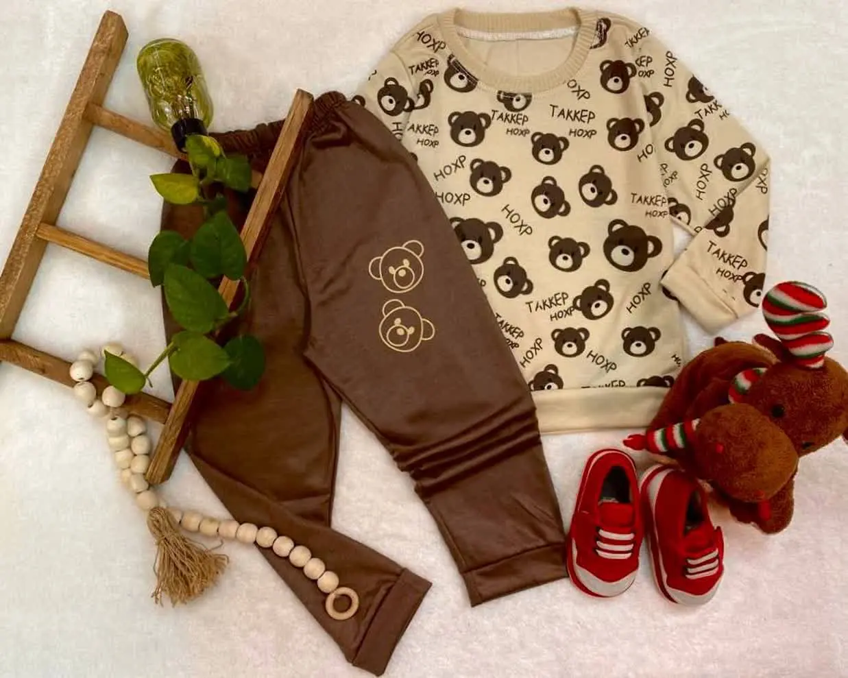 #بچه #بلوز_شلوار کرم (ردیف ٣٩١٩٣٤٣) 
