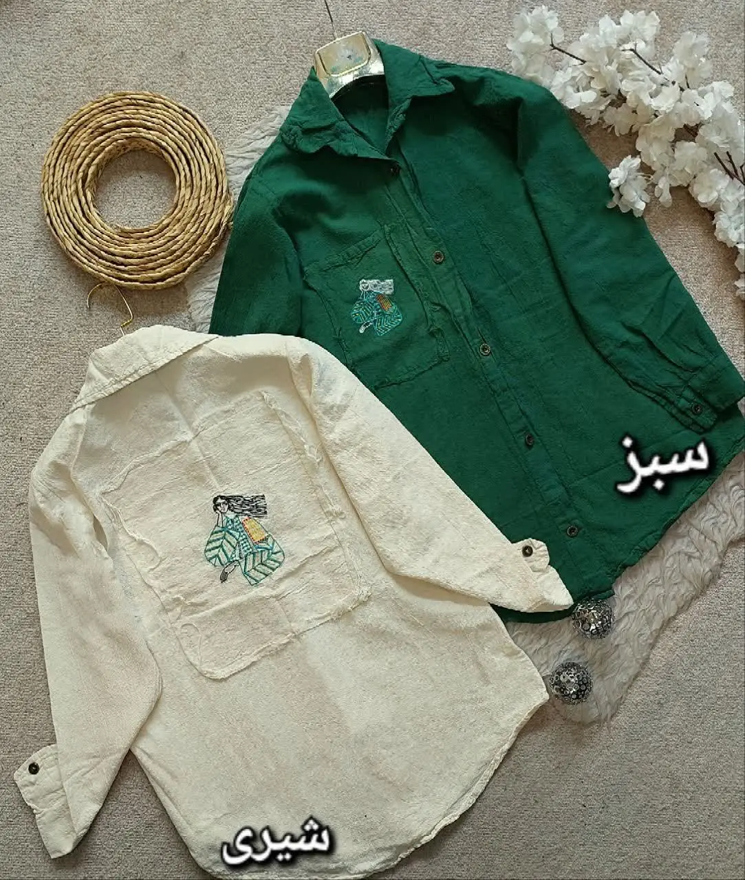 ❤️نام: تونیک مانتویی گلدوزی دختر
