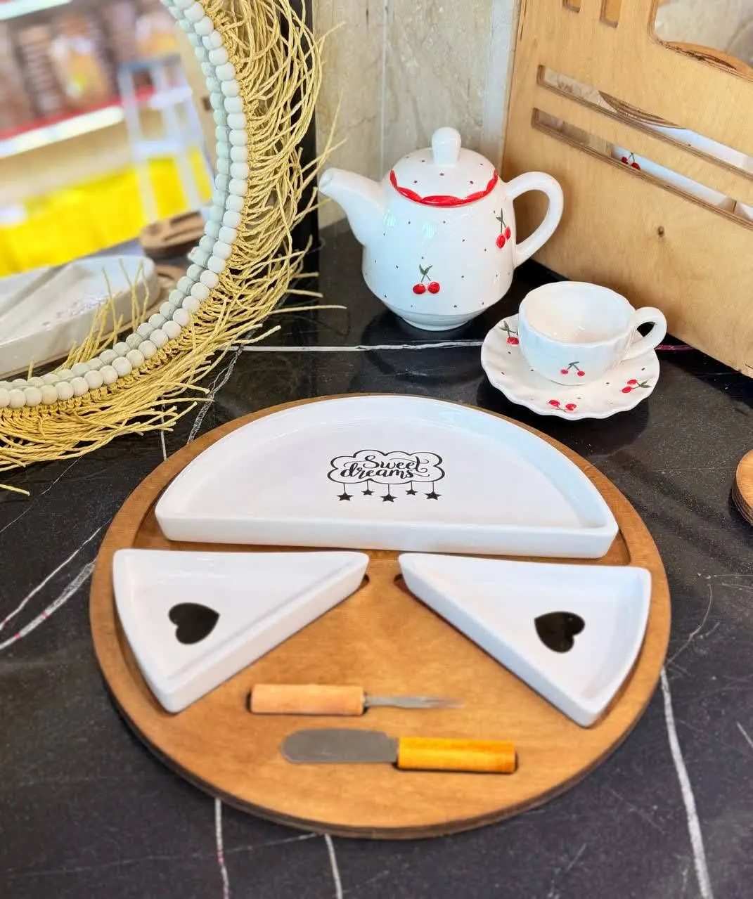 💥صبحانه خوری سرامیکی پیتزا💥