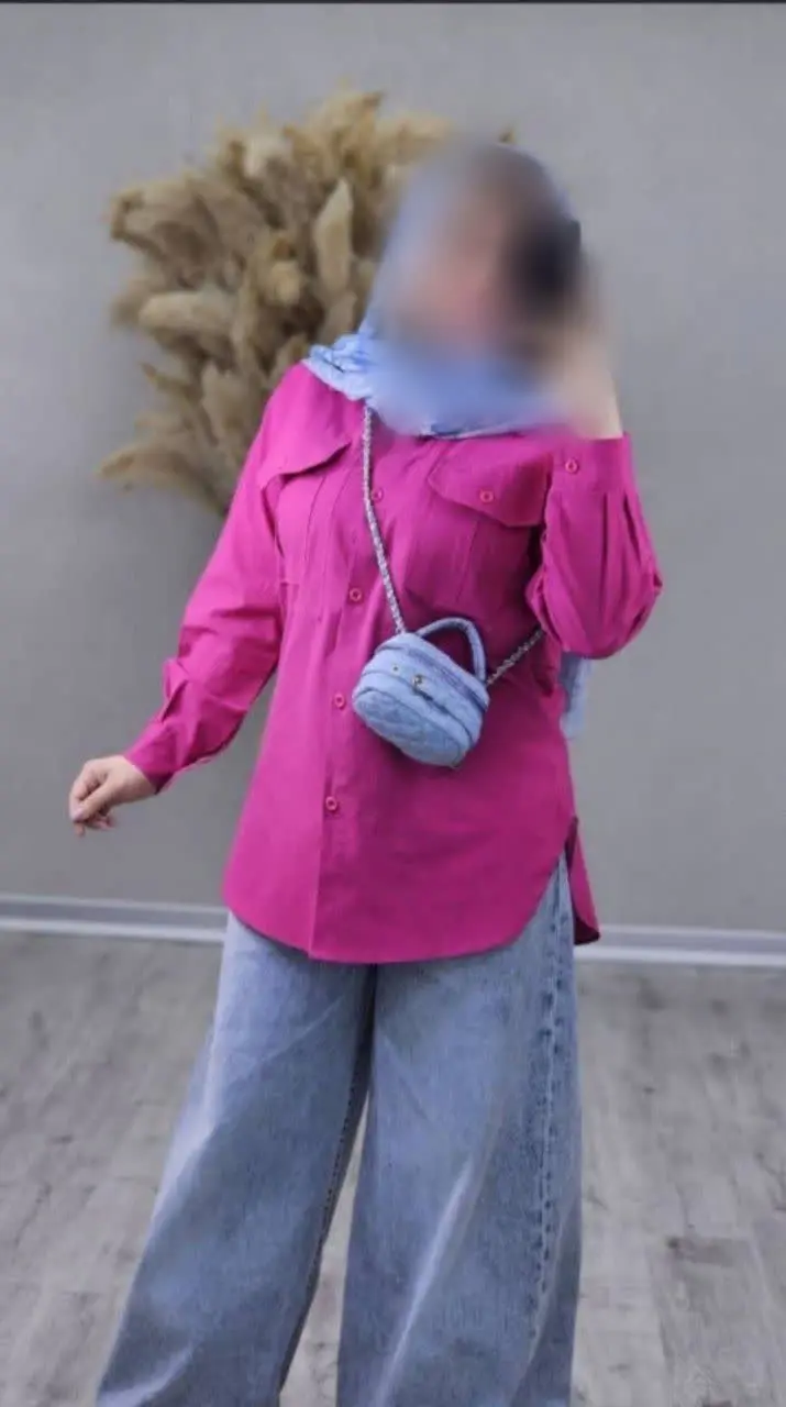 شومیز مانتویی دوجیب