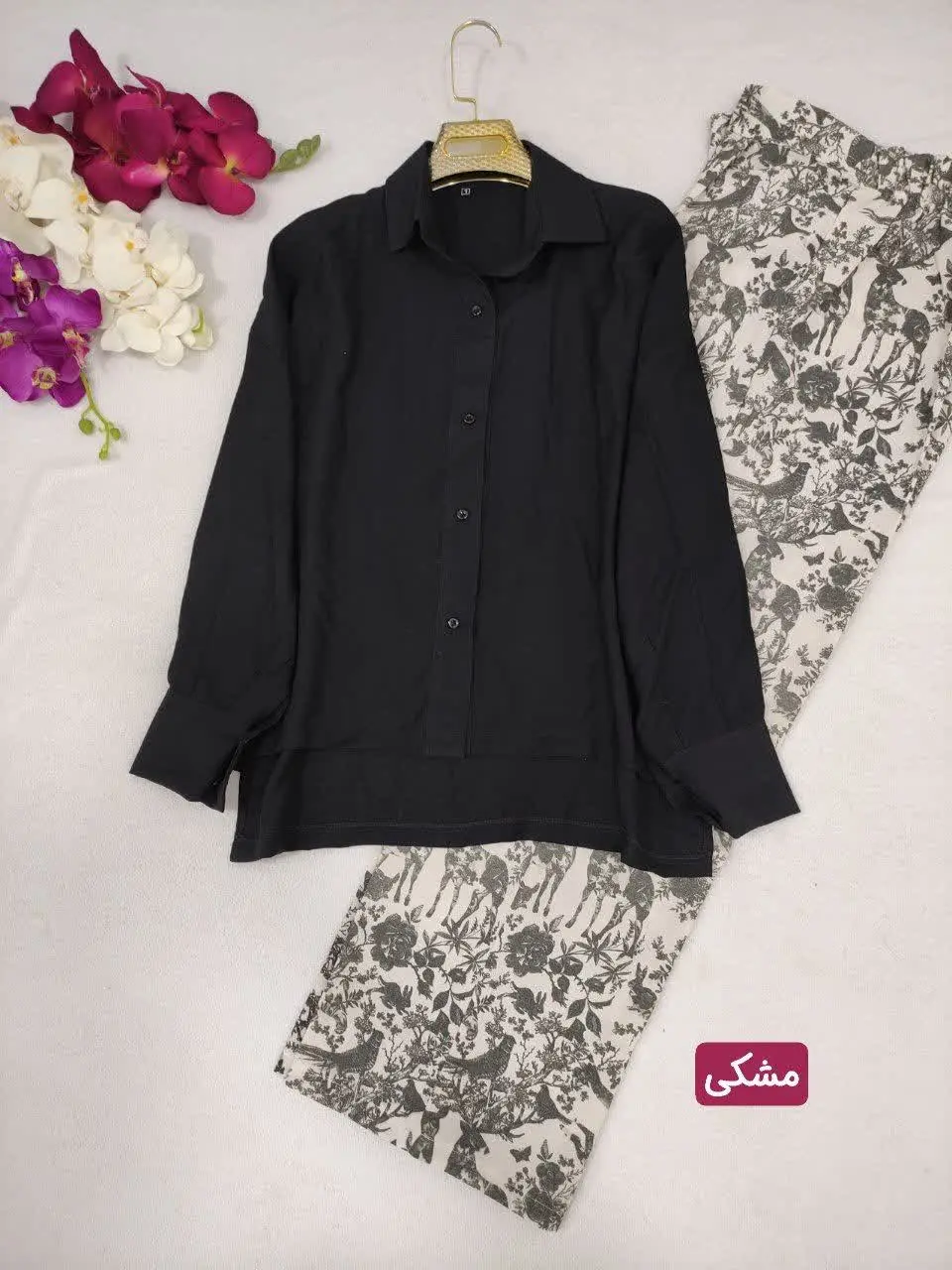 🍃نام: ست شومیز و شلوار روناک
