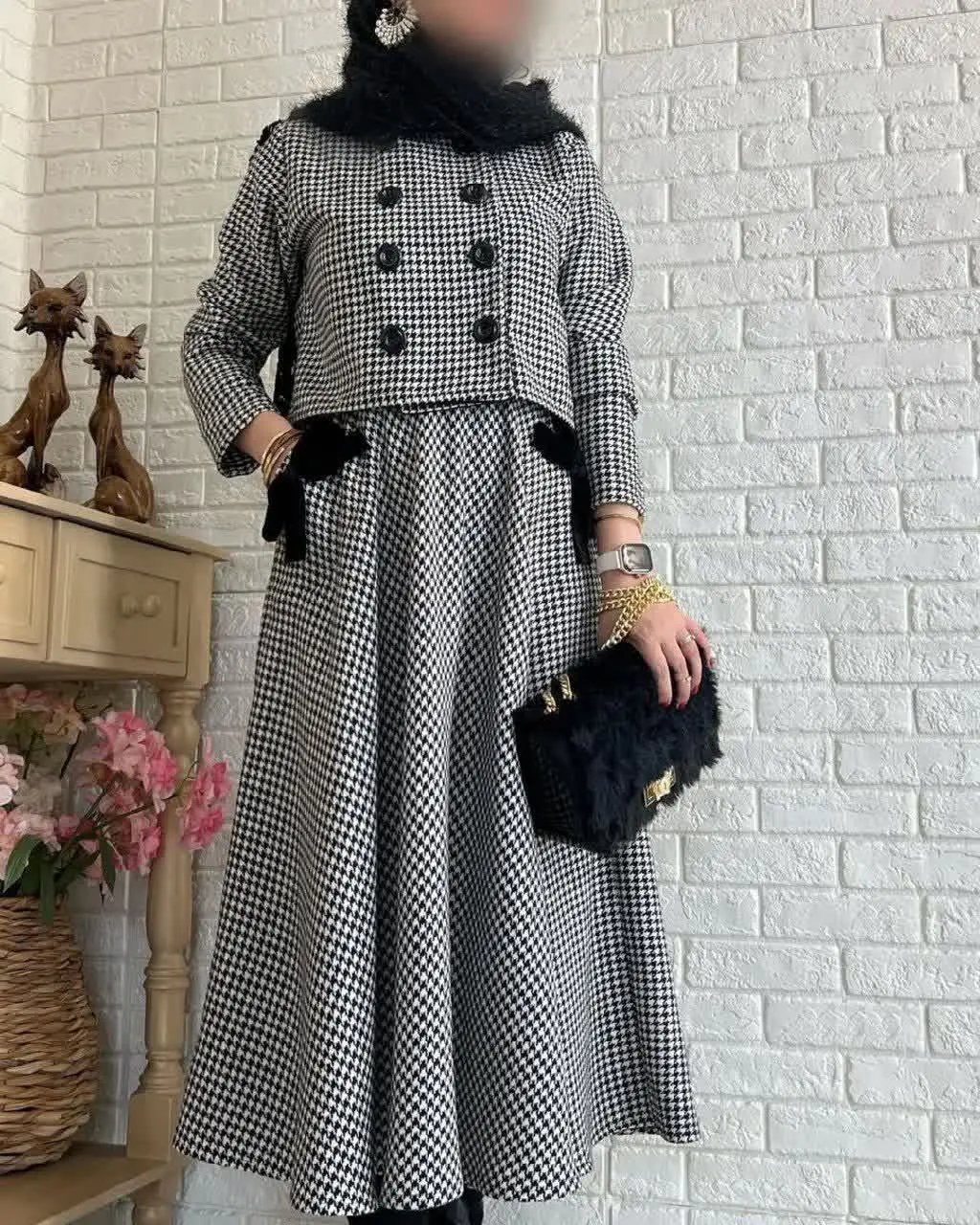 🍂نام: کت و دامن درسا 
