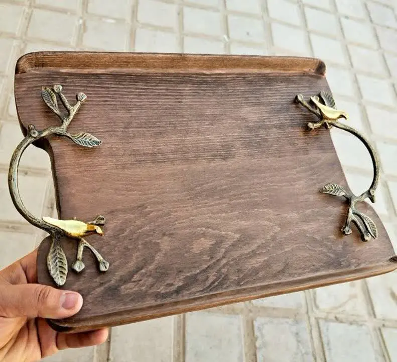 💥سینی چوبی دسته دار💥