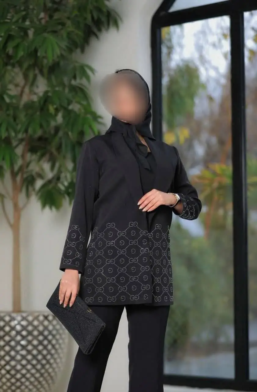 ❤️ مانتو گوچی🖤🌹🖤ویژه محرم🖤🌹🖤 ۱۶
