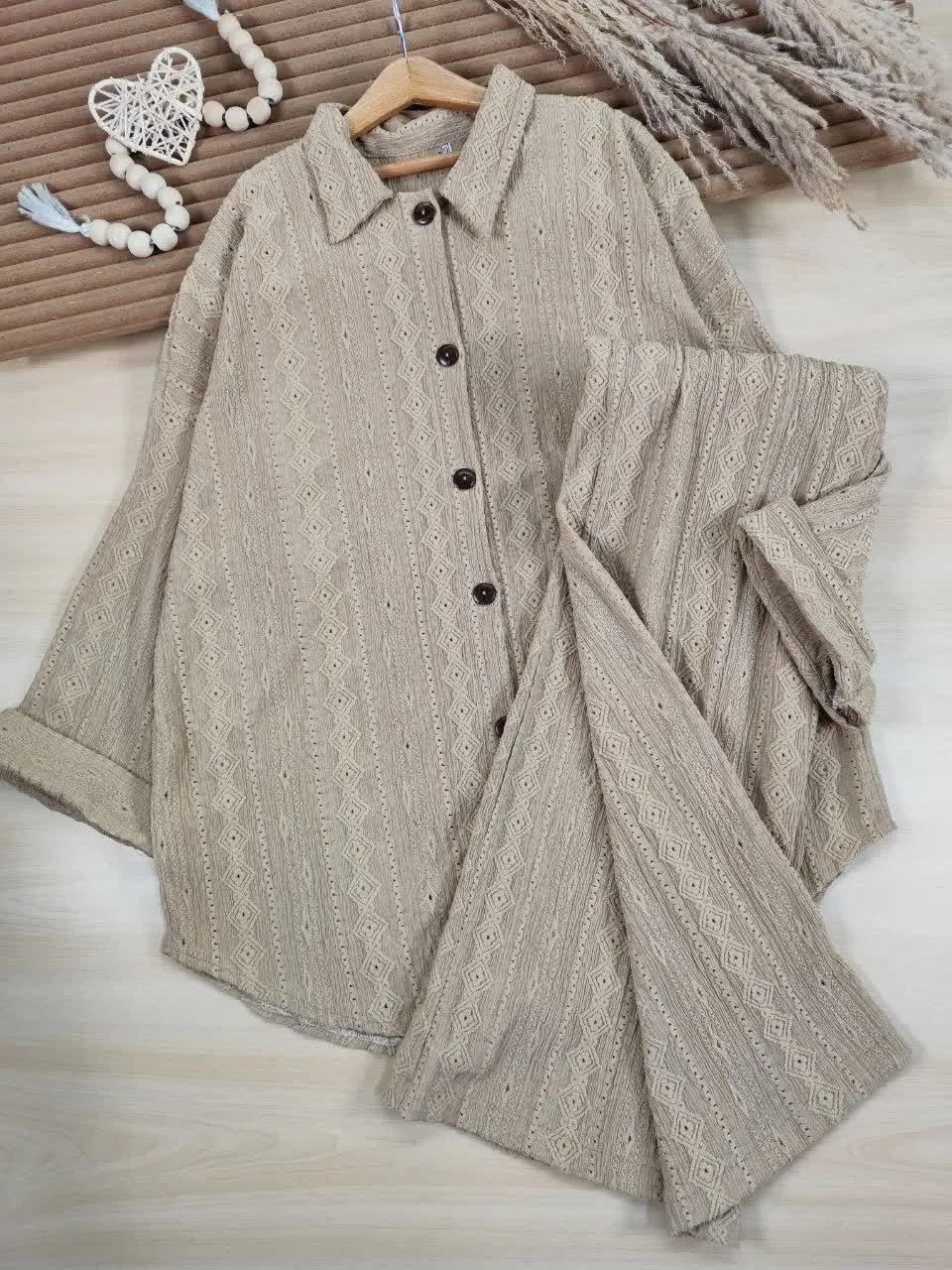 شومیز شلوار خامه دوزی سولماز