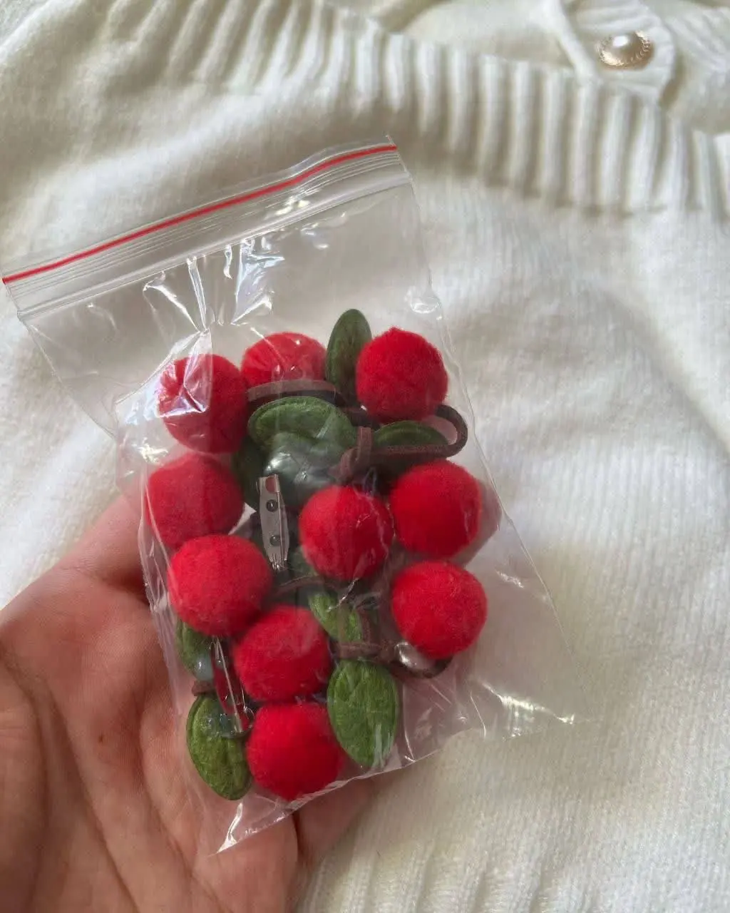 🍀ست دوتیکه بافت گیلاسی کیوت