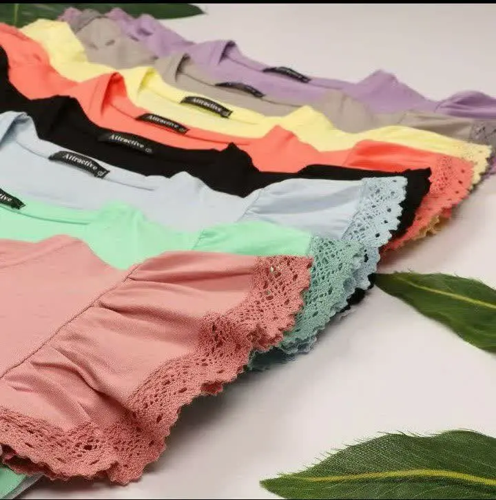 💖تیشرت آستین عروسکی مدل پروانه🦋 فوق العاده جذاب وبا کیفیت
