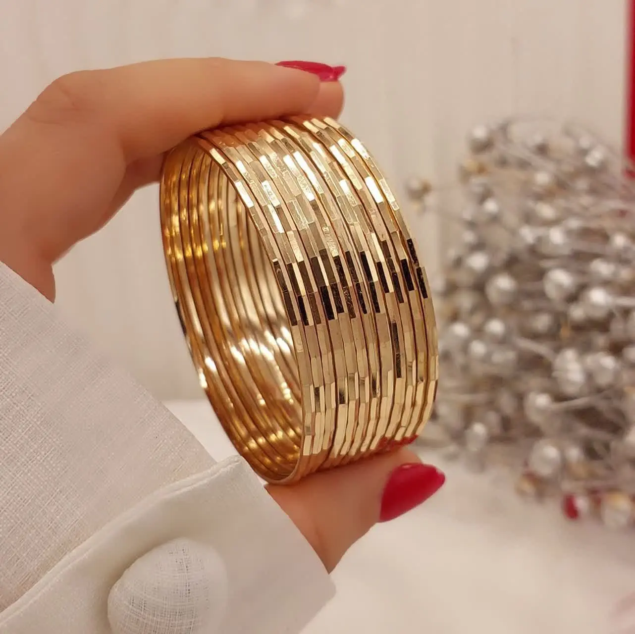 النگو ریز ۲میل اصل طلا روس✨💥