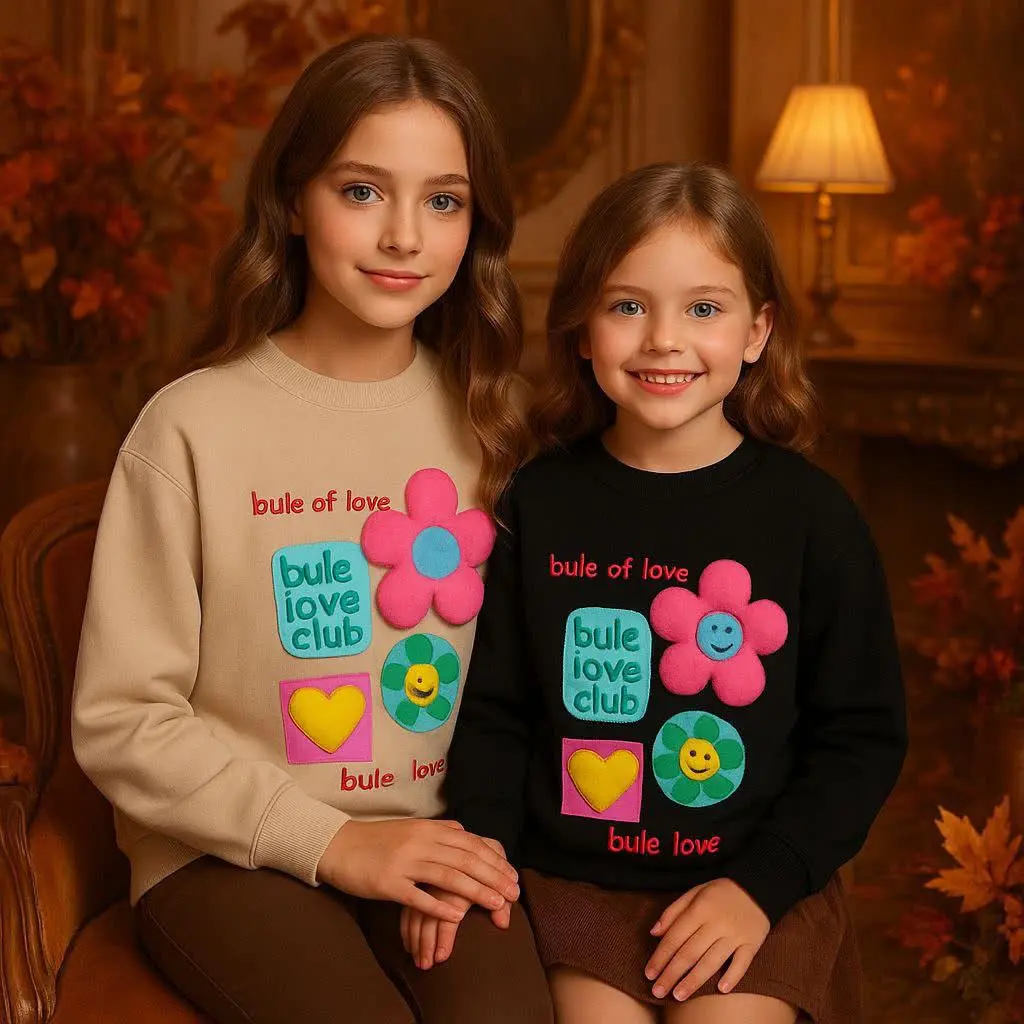 🎄 بلوز گل و قلب برجسته پفکی...