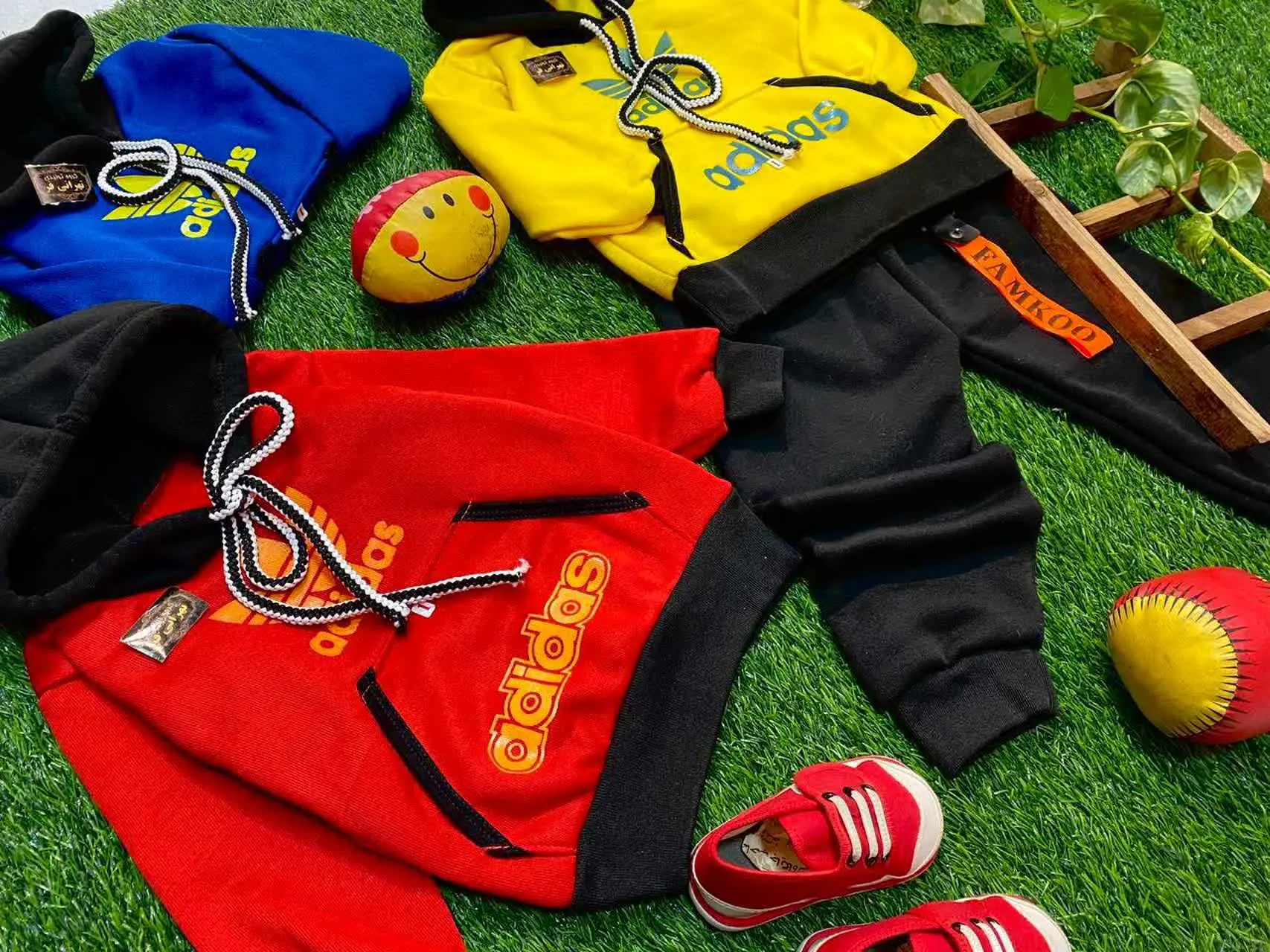 🍓هودی+شلوار کرکی رنگی✅ گرم ✅