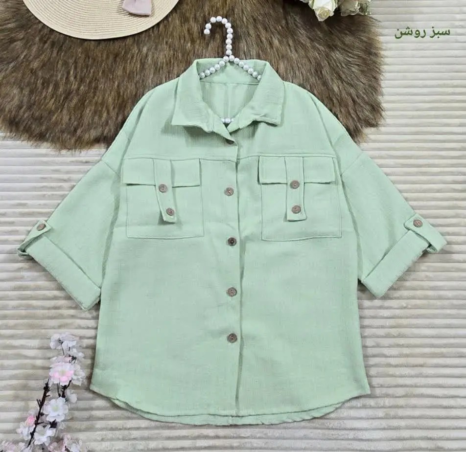 شومیز جیب صلیبی برکه