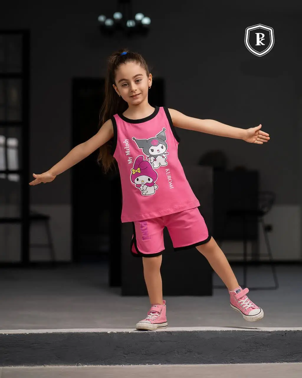 🔮ست تاپ شلوارک طرح کرومی🔮
