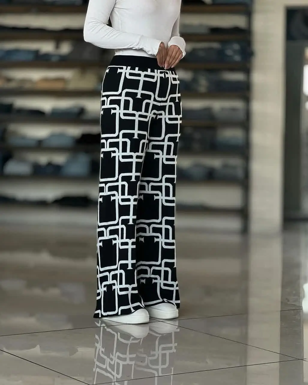 ❤️نام: شلوار بافت طرح دار
