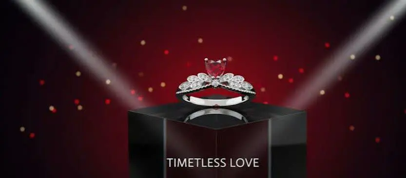 - انگشتر تاج وقلب جواهری