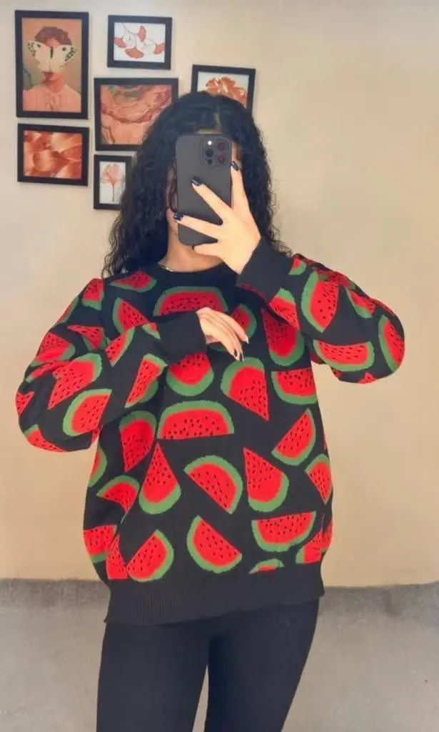 ❤️نام: بلوز بافت هندوانه
