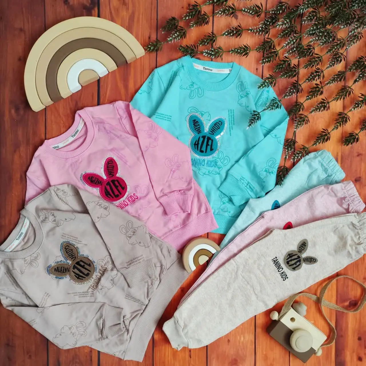 😍ست بلوز و شلوار دخترانه خر...