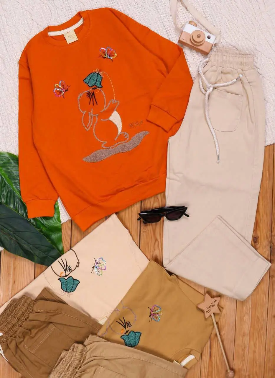 🎄بلوز شلوار کتان پاییزه مجل...