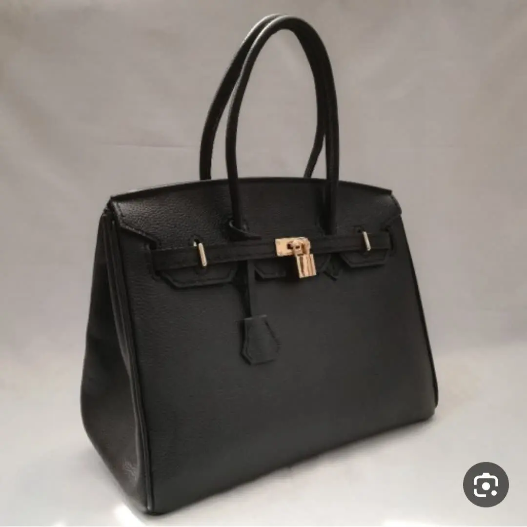 کیف هرمس مشکی و گلبه‌ای
