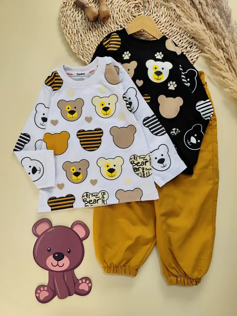 بلوز شلوار خرس و رد پا 
