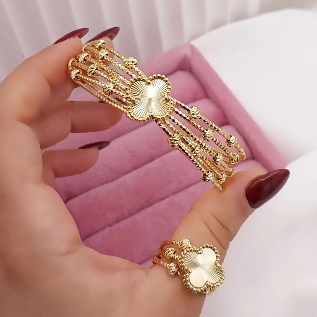 ست دستبند انگشتر ونکلیف جدید✨💥