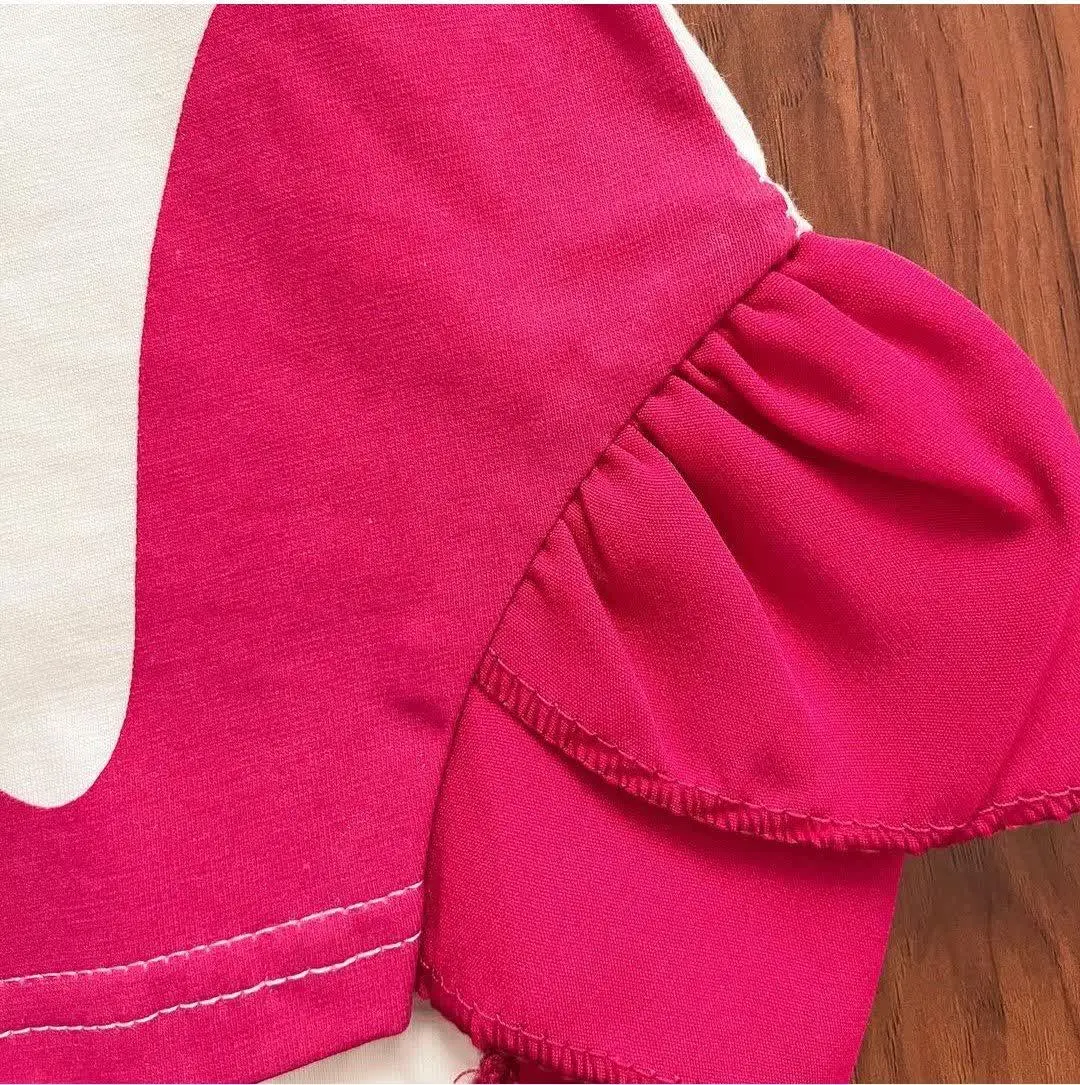 تیشرت و شورتک دخترانه فیلامینگو
