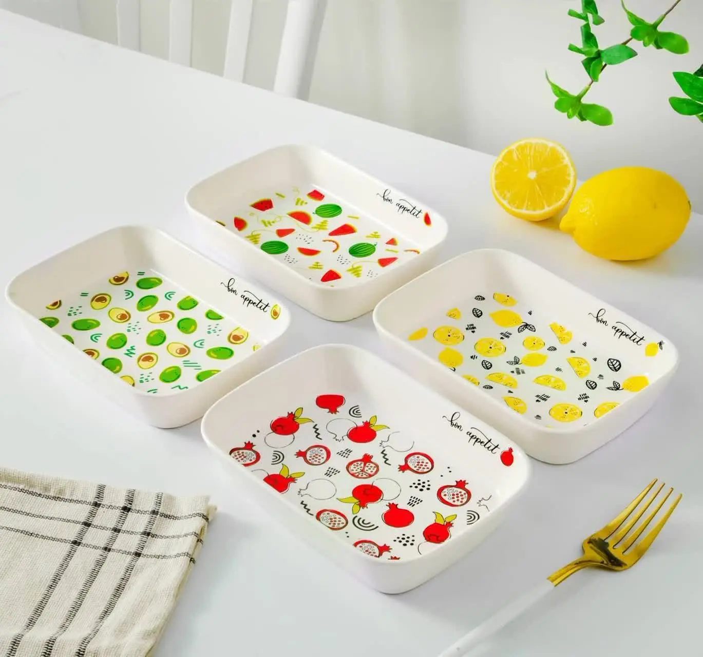 تابه مستطیل میوه‌ای مایا
