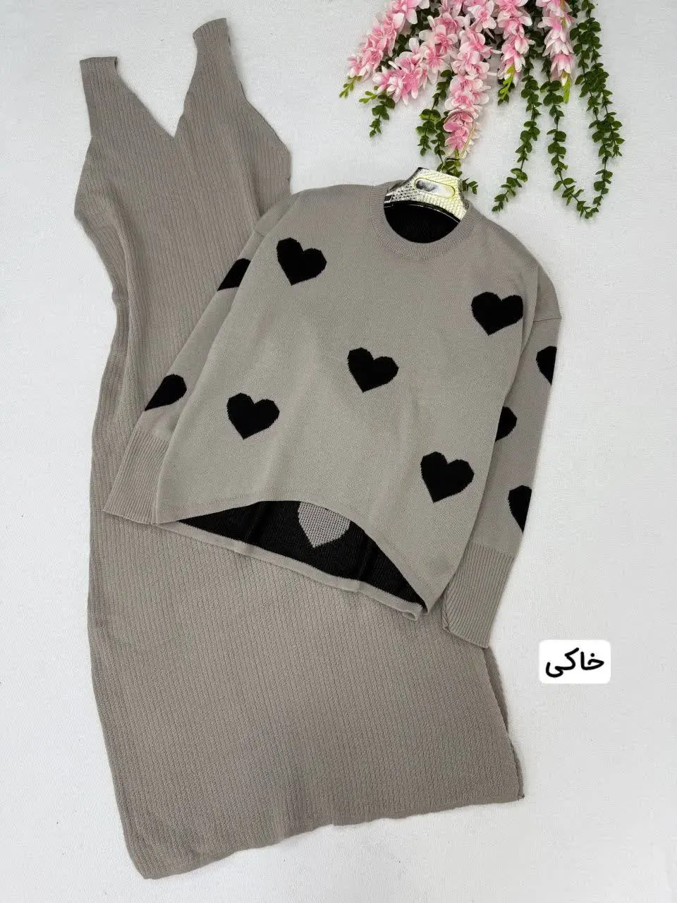 🍂نام: بلوز و سارافون قلبی