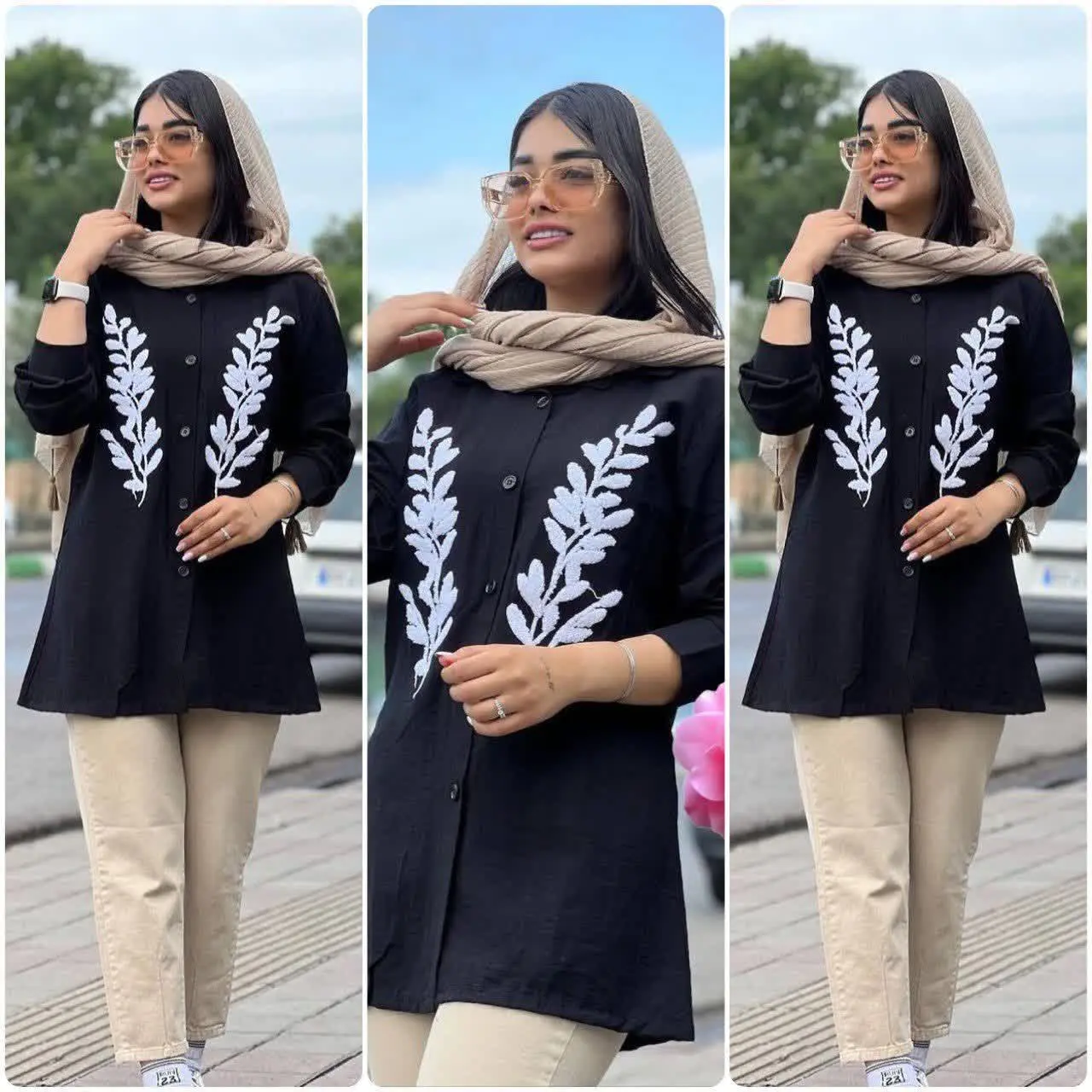 تونیک مانتویی رز 
