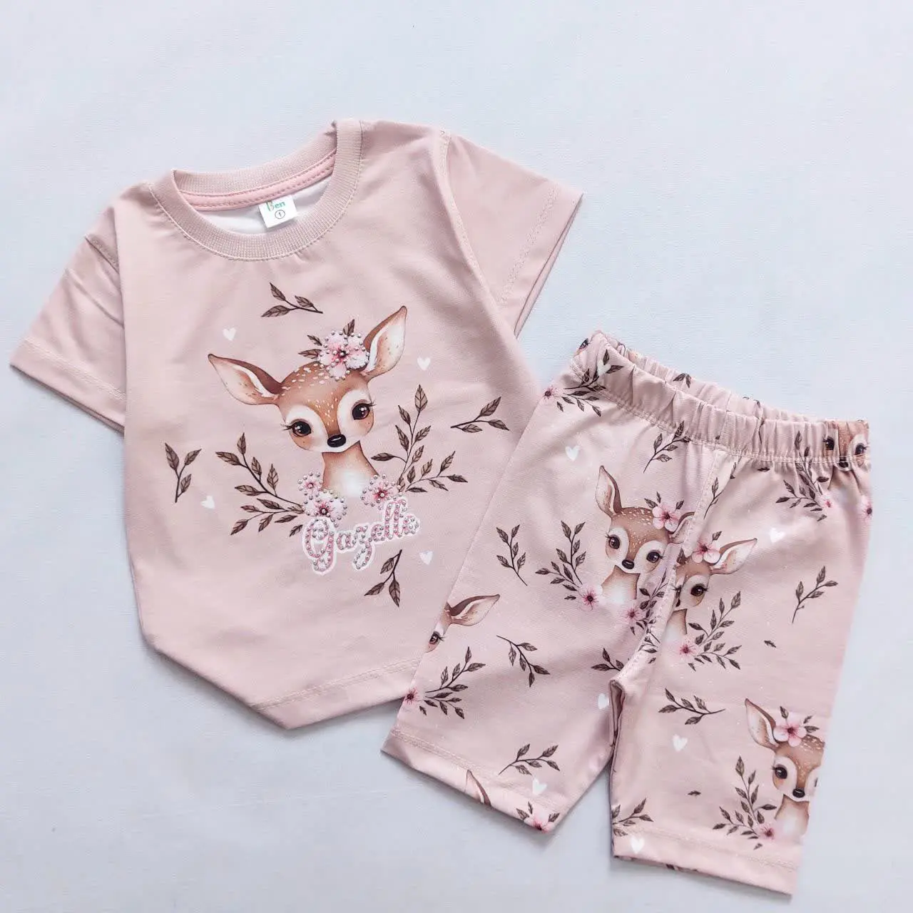 تیشرت شورت آهوی نگینی
