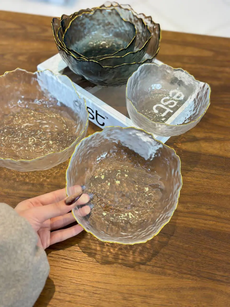 کاسه ۳ تایی دفرمه ساده لب ط...