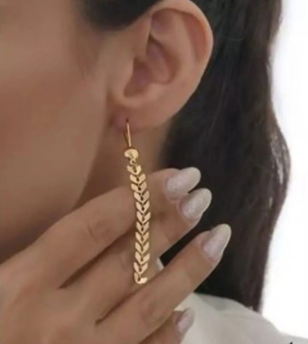 💍گوشواره گندمی بسیار سبک و...