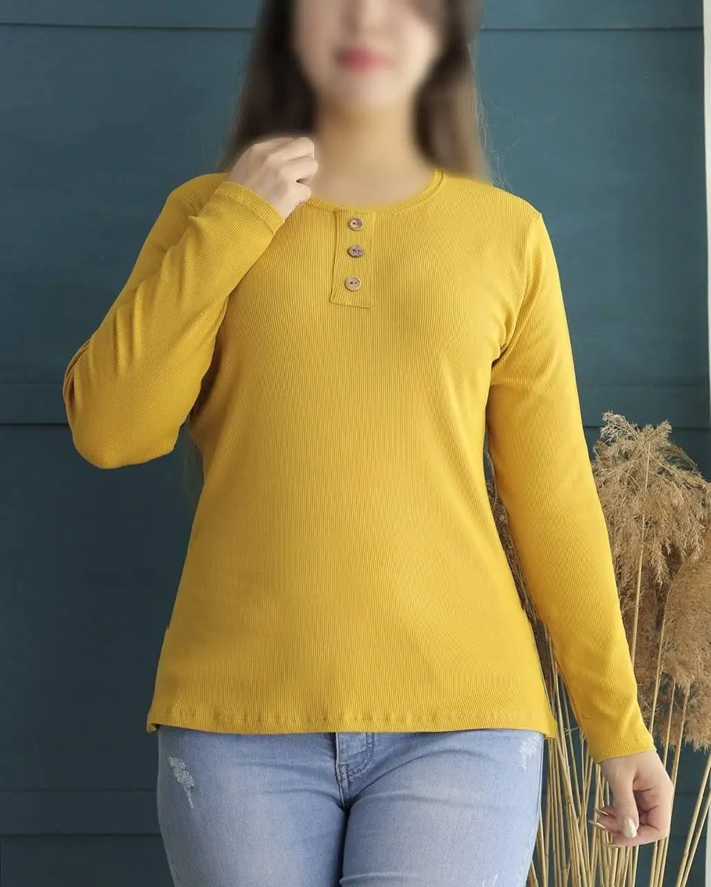 ❤️بلوز کبریتی یقه دکمه
