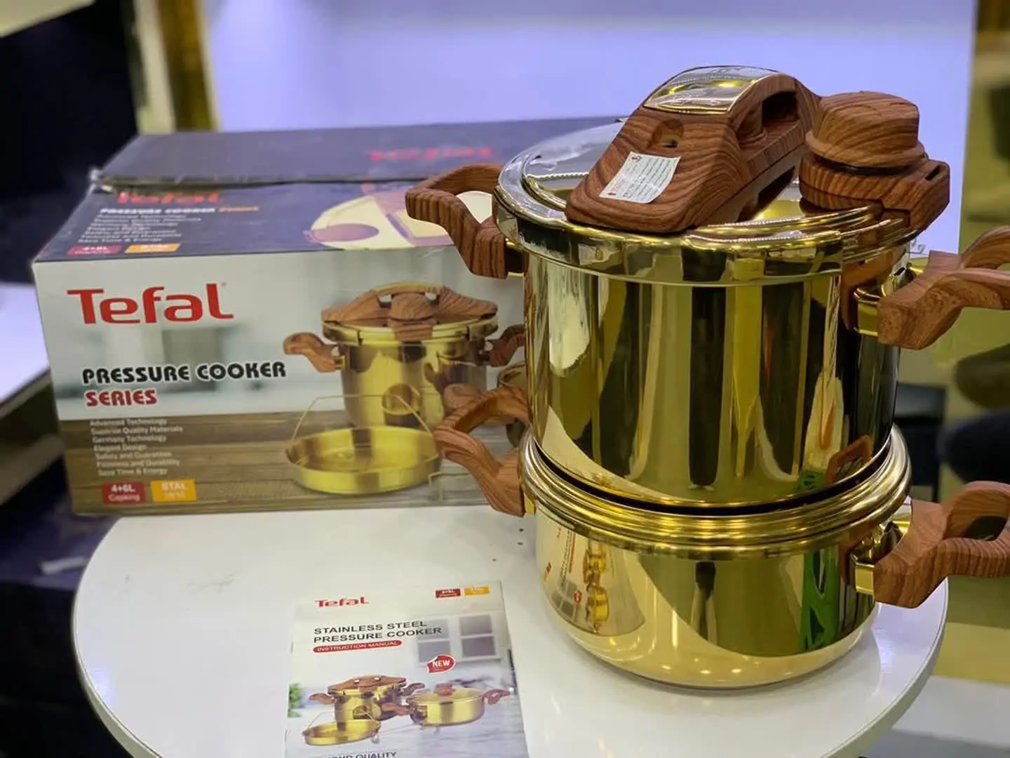 ✅زودپز دوقلو تفال طلایی