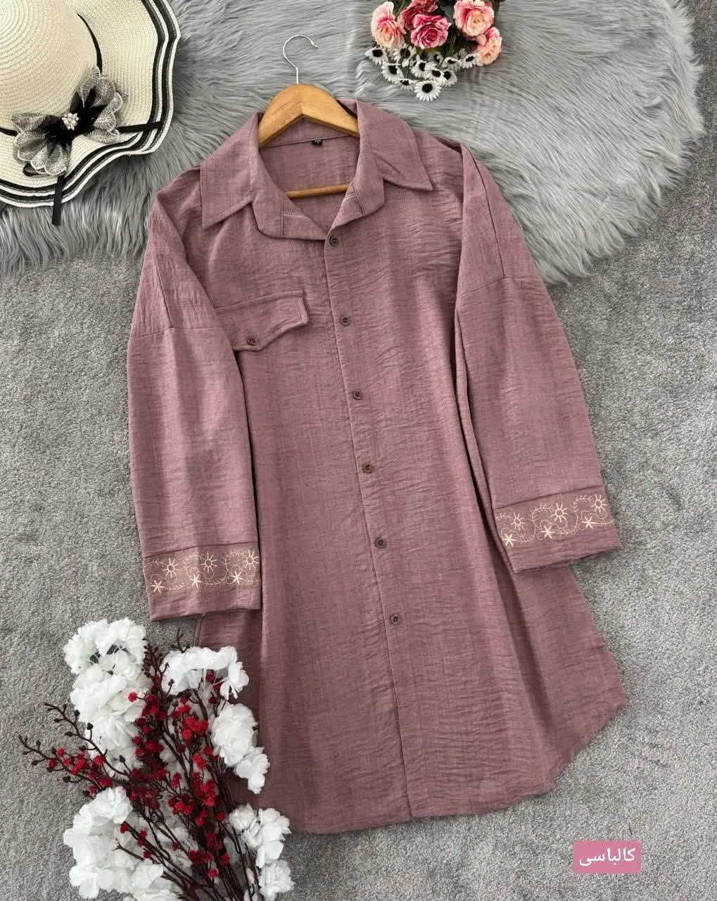 مانتو مچ گلدوزی