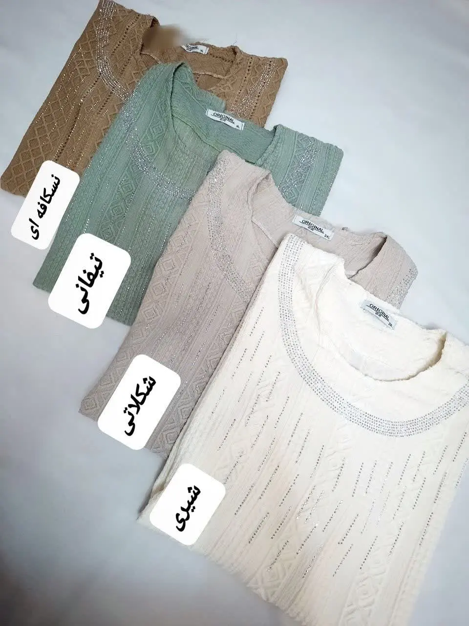 🌼بلوز نگین کار شده مراکشی
