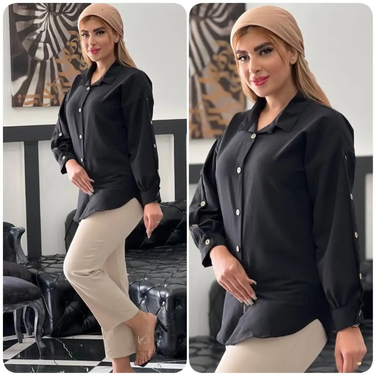 ❤️نام: مانتو مدل پامچال🏴 ((ویژه محرم)) 🏴
