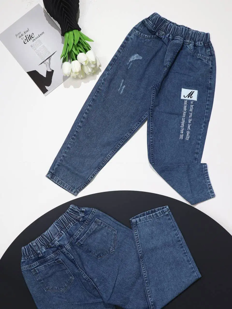 👕 شلوار جین گلدوزی اسپرت 🌱