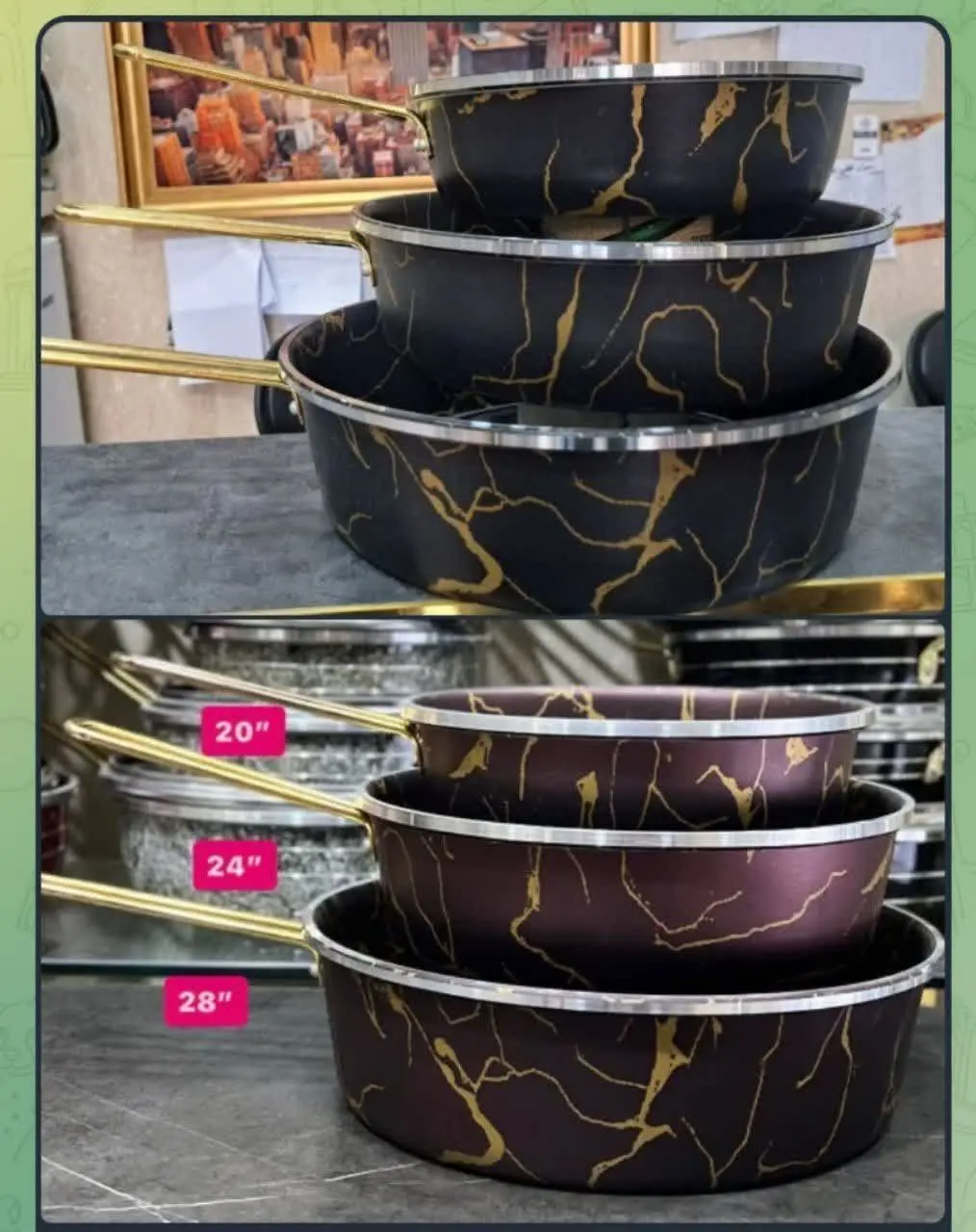 ۳ تابه تکدسته ماربل کیژان