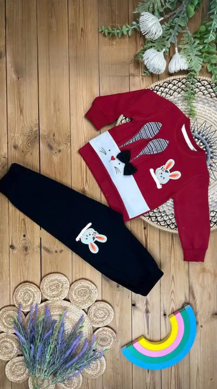 🍁🍂بلوزو شلوار دخترانه پارچه...