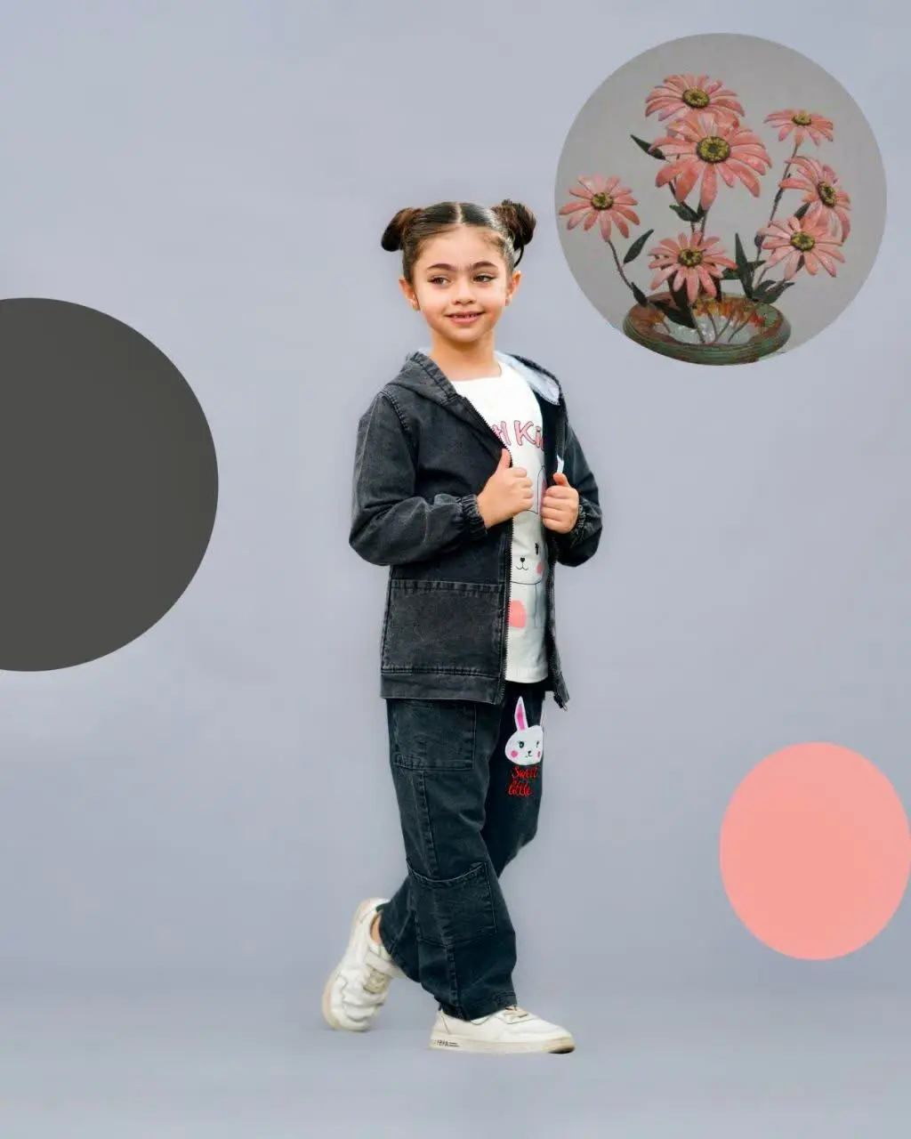 سه تیکه جین سنگشور شده 
