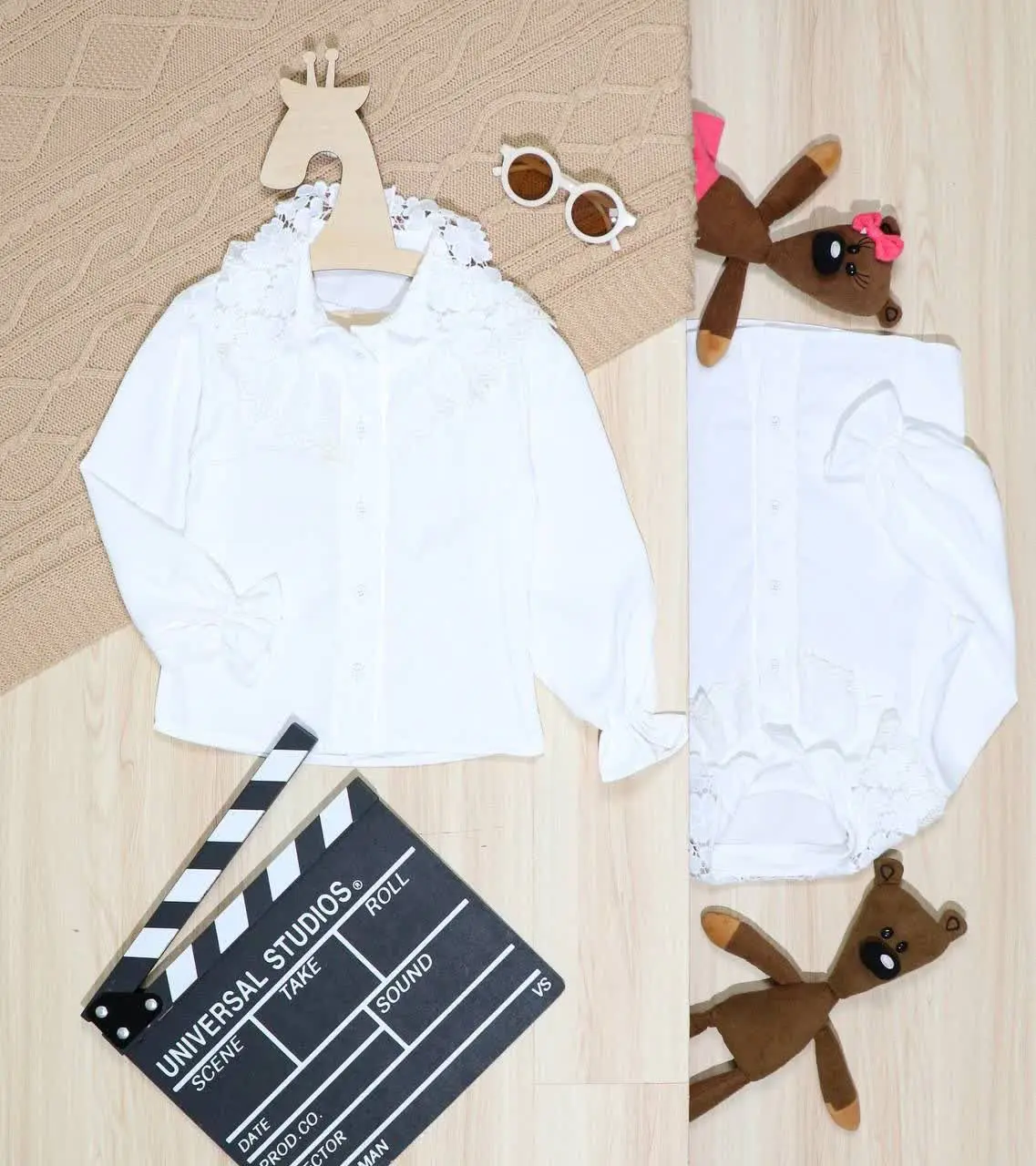 👫شومیز مجلسی سفید یقه گیپوری👫
