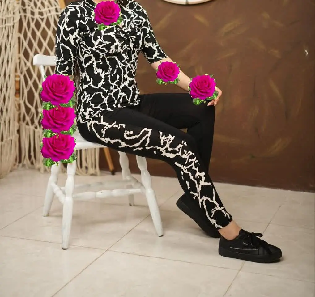 👚نام: بلوز شلوار گره‌ای
