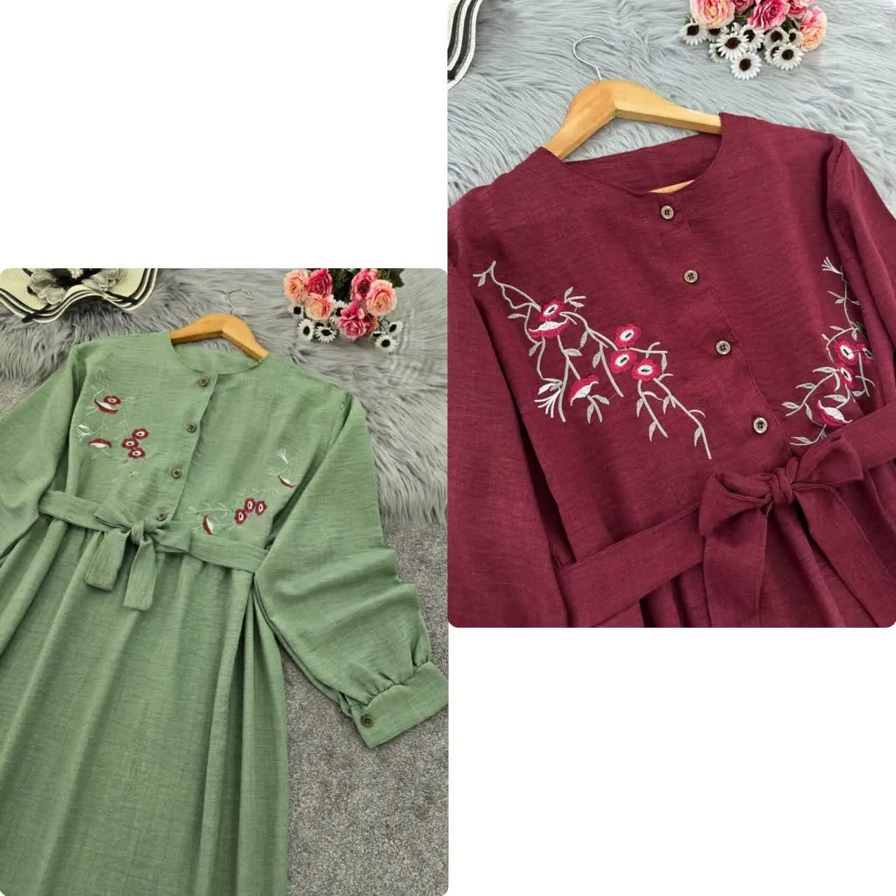 پیراهن گلدوزی سوگند🌹