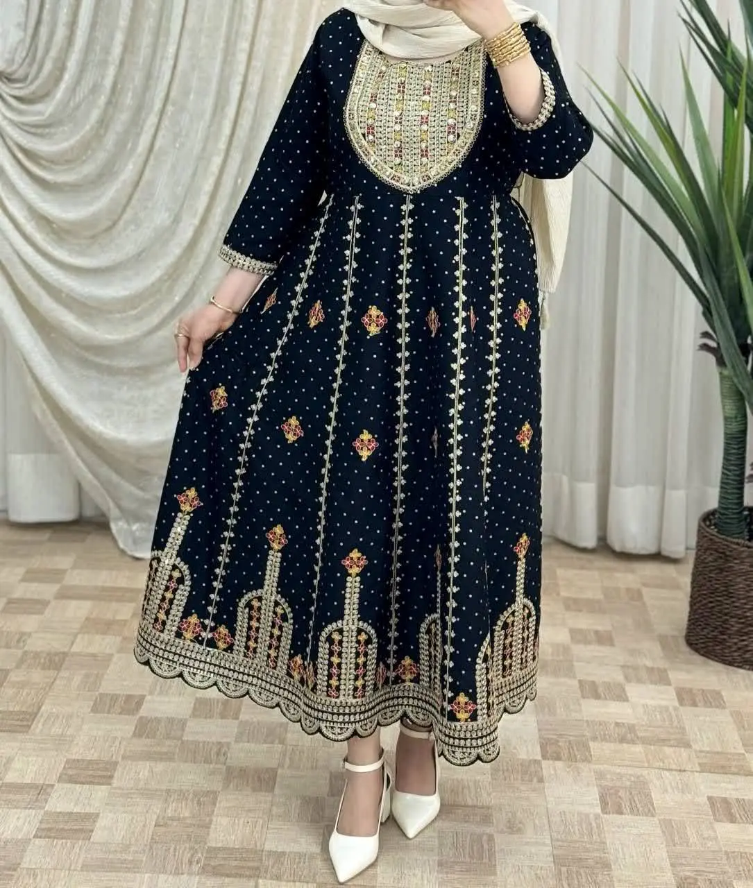 پیراهن سوزدوزی هندی
