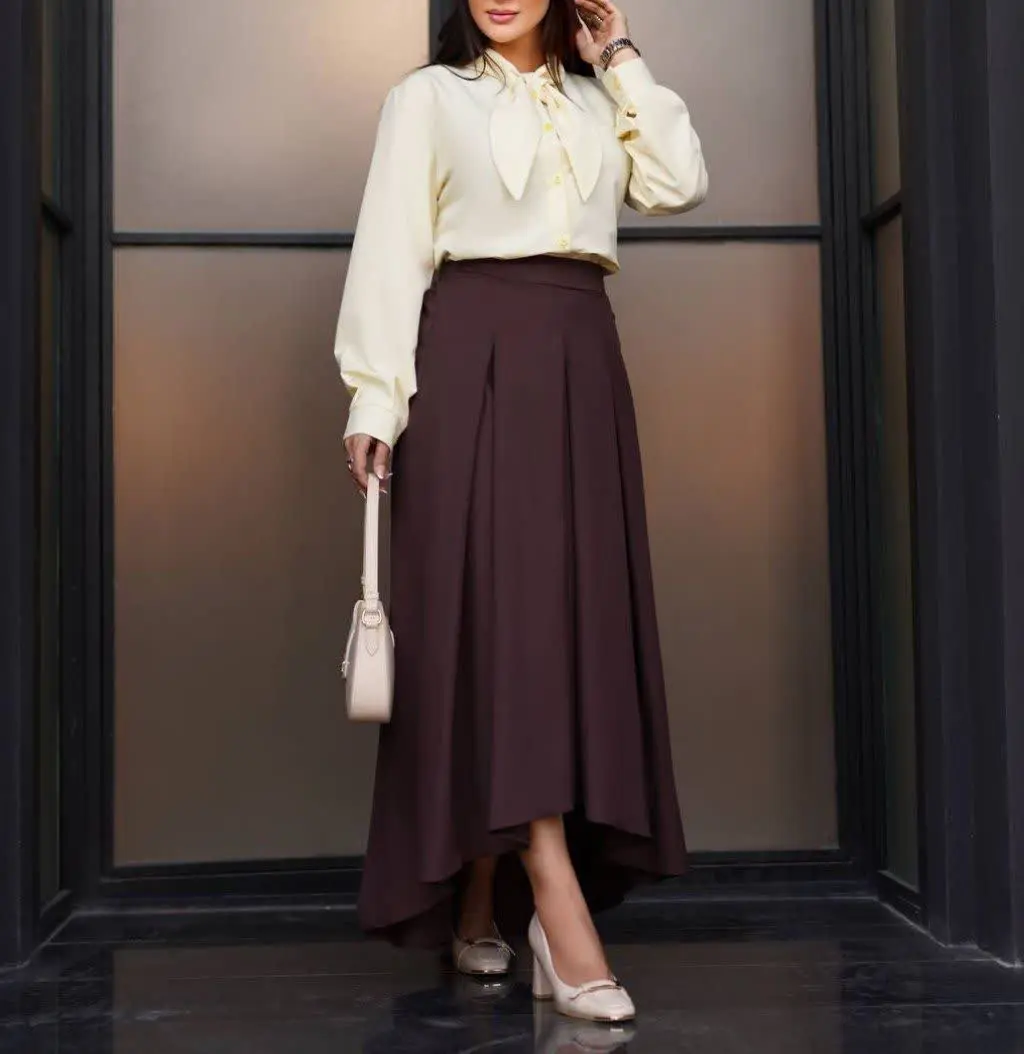 👚نام: ست شومیز دامن پاپیون😍❤️