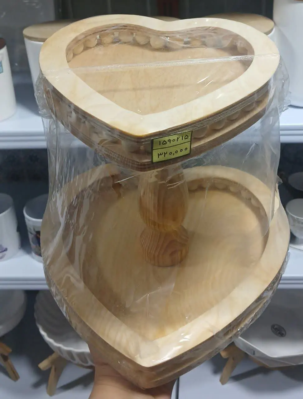 دو طبقه مهره دار طرح قلب
