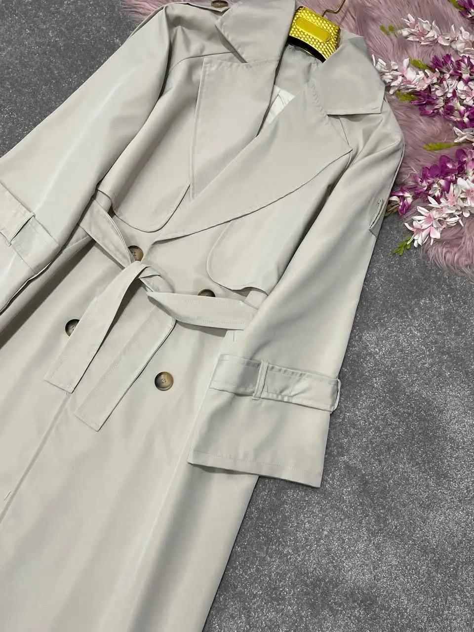 بارانی بلندآستردار،