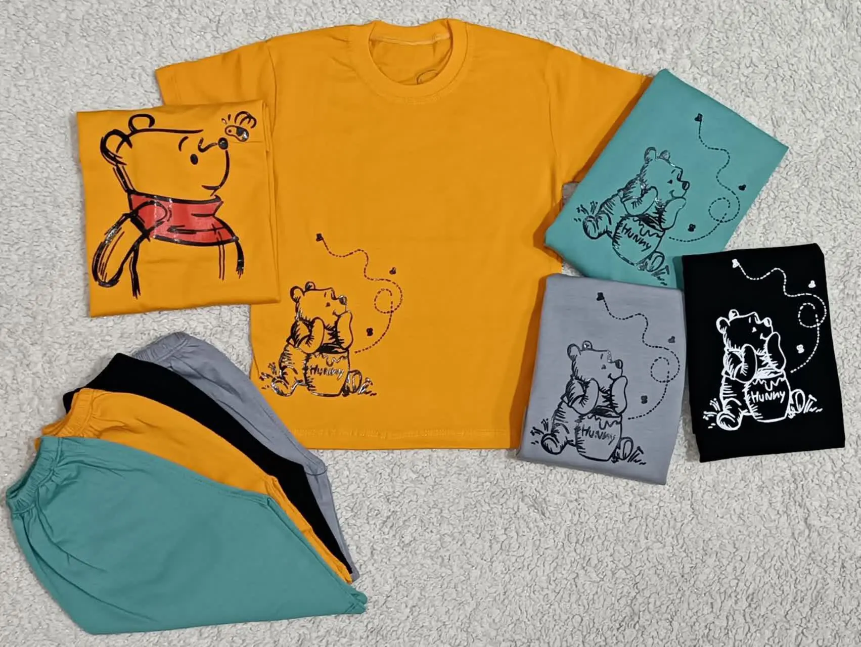 🔮تیشرت شلوارک اسپرت طرح پوو🔮
